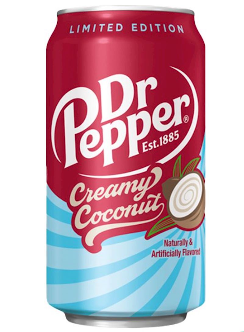 Dr. Pepper Creamy Coconut 355 ml, Limonade caféinée