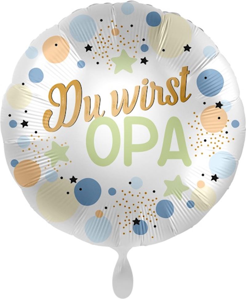 Folienballon Du wirst Opa 43 cm, einzeln verpackt