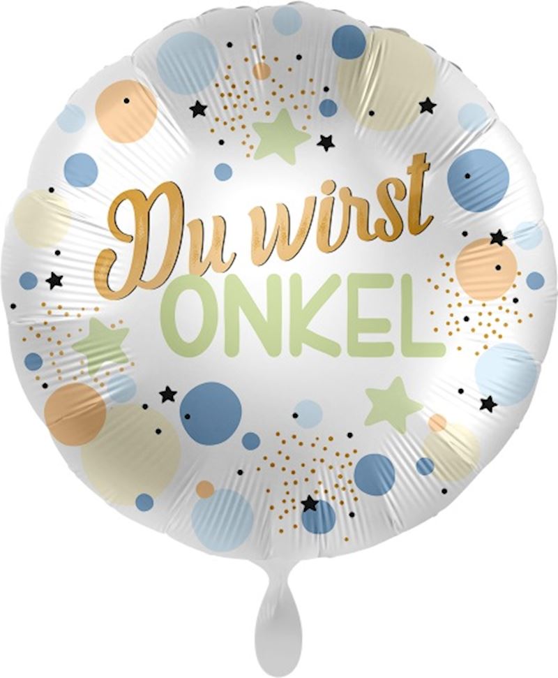 Folienballon Du wirst Onkel 43 cm, einzeln verpackt