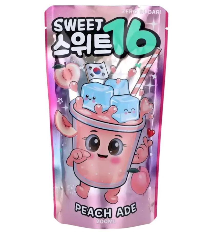 Sweet16 Peach 200 ml sans sucre