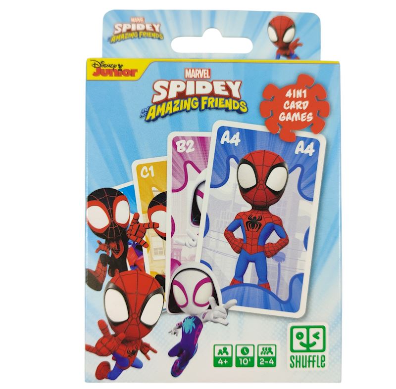 Quartett Spidey&Friends 4 in 1 Marvel Kartenspiele