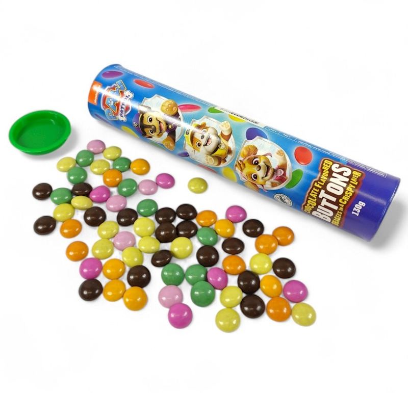 Paw Patrol Choco Buttons 130 g BBD courte
