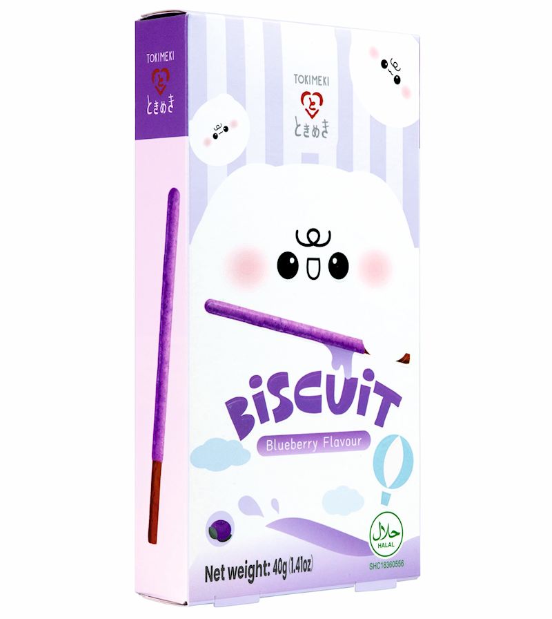 Tokimeki Biscuit Stick 40 g Heidelbeere