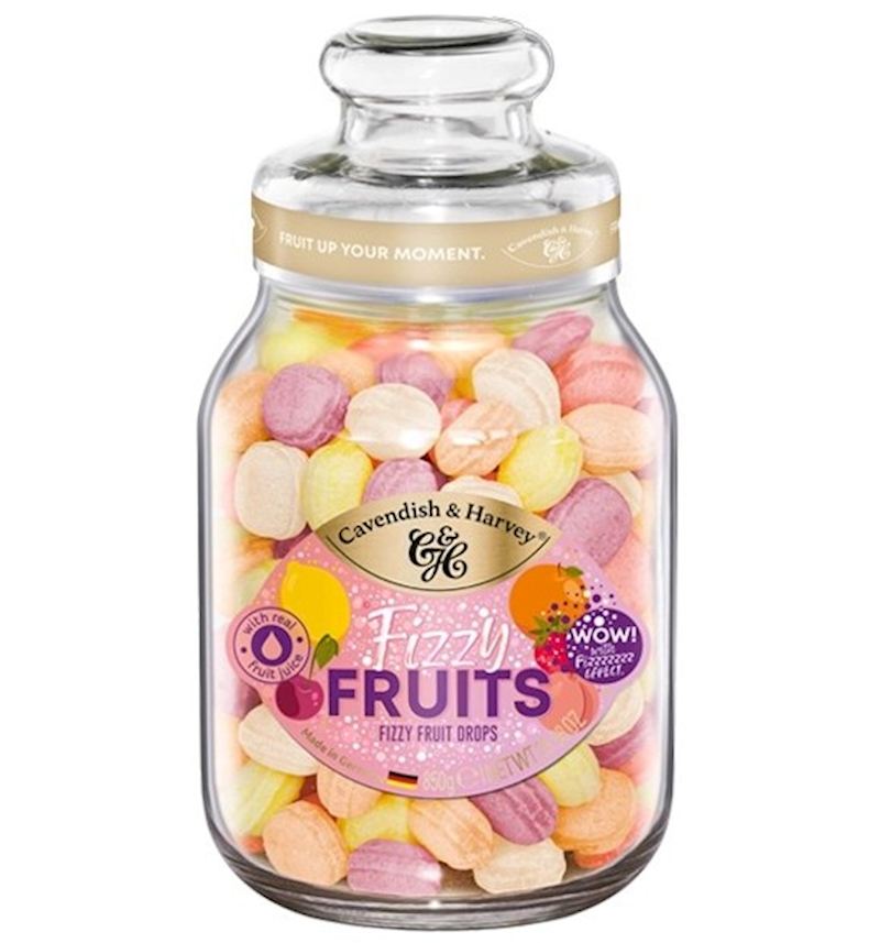 Cavendish & Harvey Bonbons im Glas 850 g Fizzy Fruits