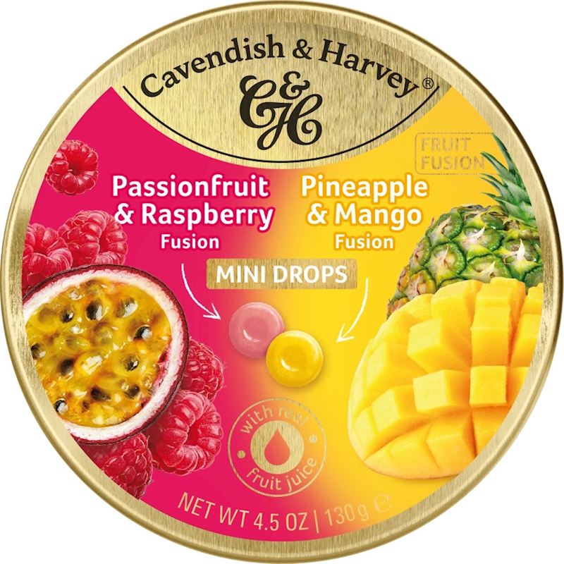 Cavendish & Harvey 130 g Fruit Fusion Mini Drops Mango&
