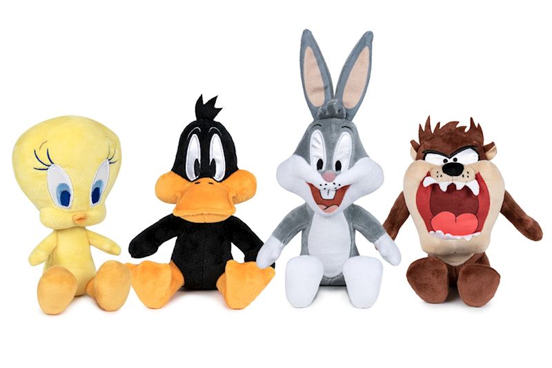 Plüsch Looney Tunes 27 cm 4 sort.