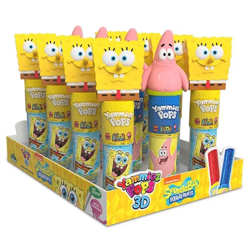 Spongebob Yammiez 3D Pops 15 g Erdbeer-und Blaubeergeschmack