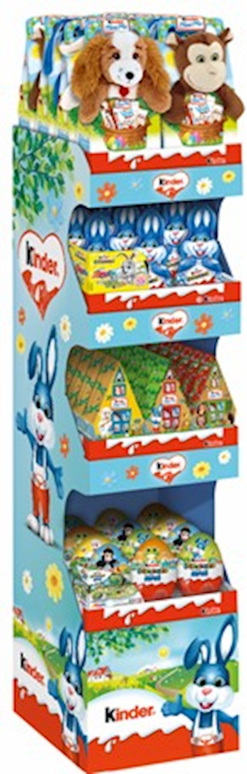 Kinder Présentoir assorti P56 Pré-rempli avec 56 articles