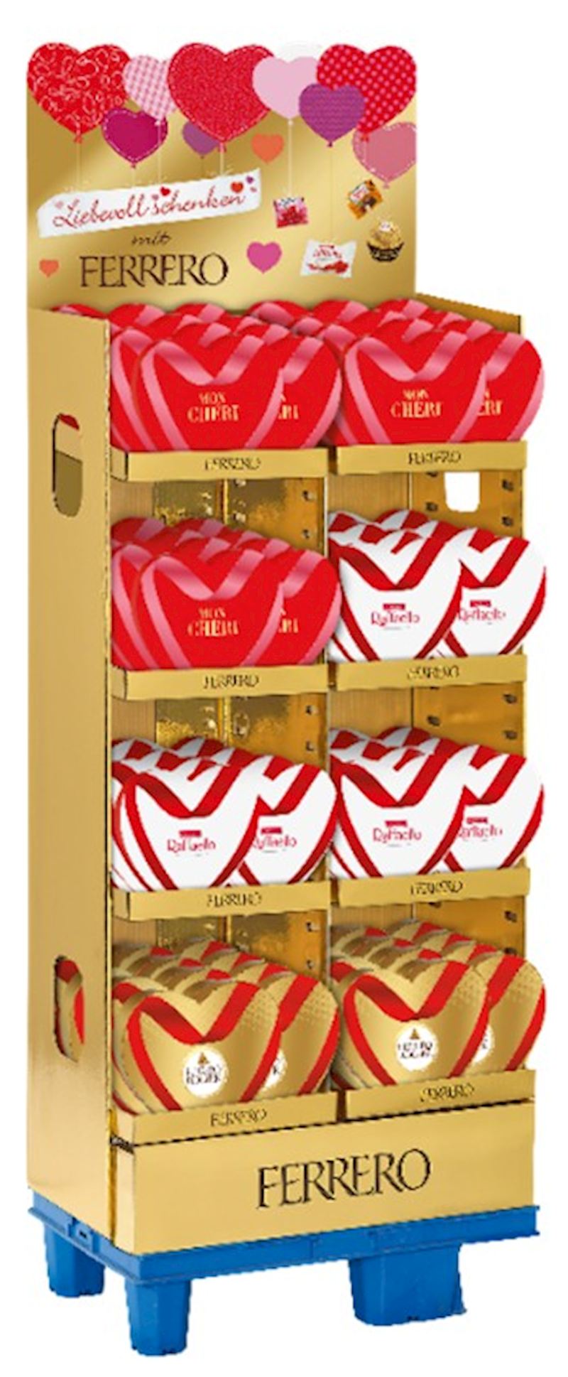 Ferrero Présentoir assorti P72 Pré-rempli avec 72 articles