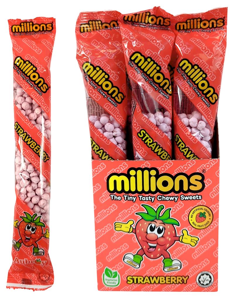 Millions Strawberry Tubes 55 g 