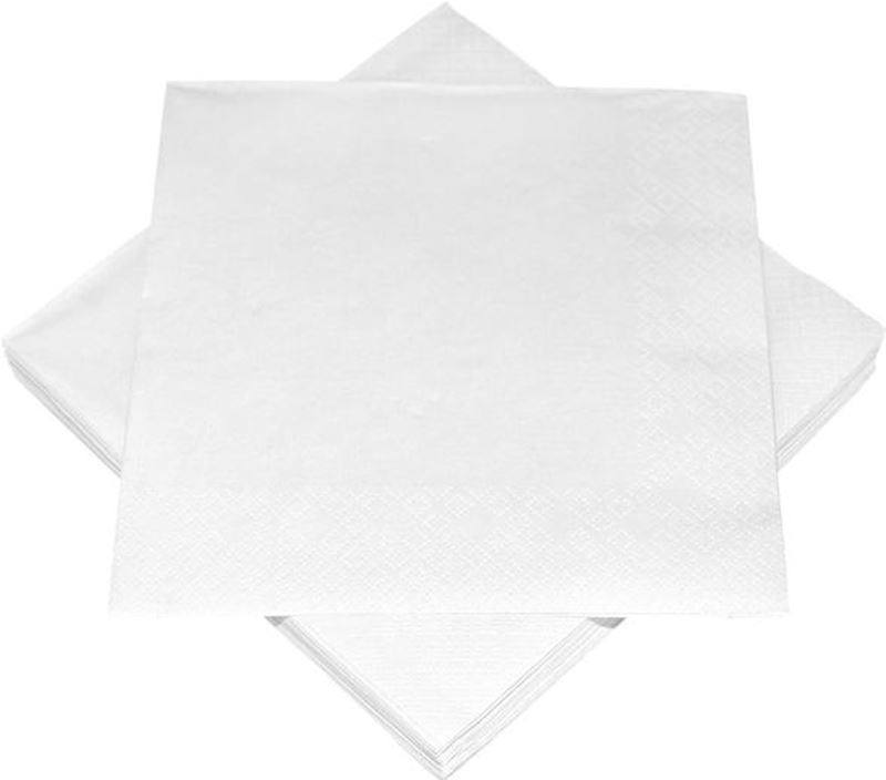 Servietten 20 Stk weiss 33x33 cm, 3-lagig