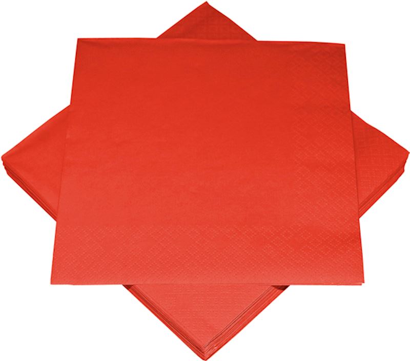 Servietten 20 Stk rot 33x33 cm, 3-lagig