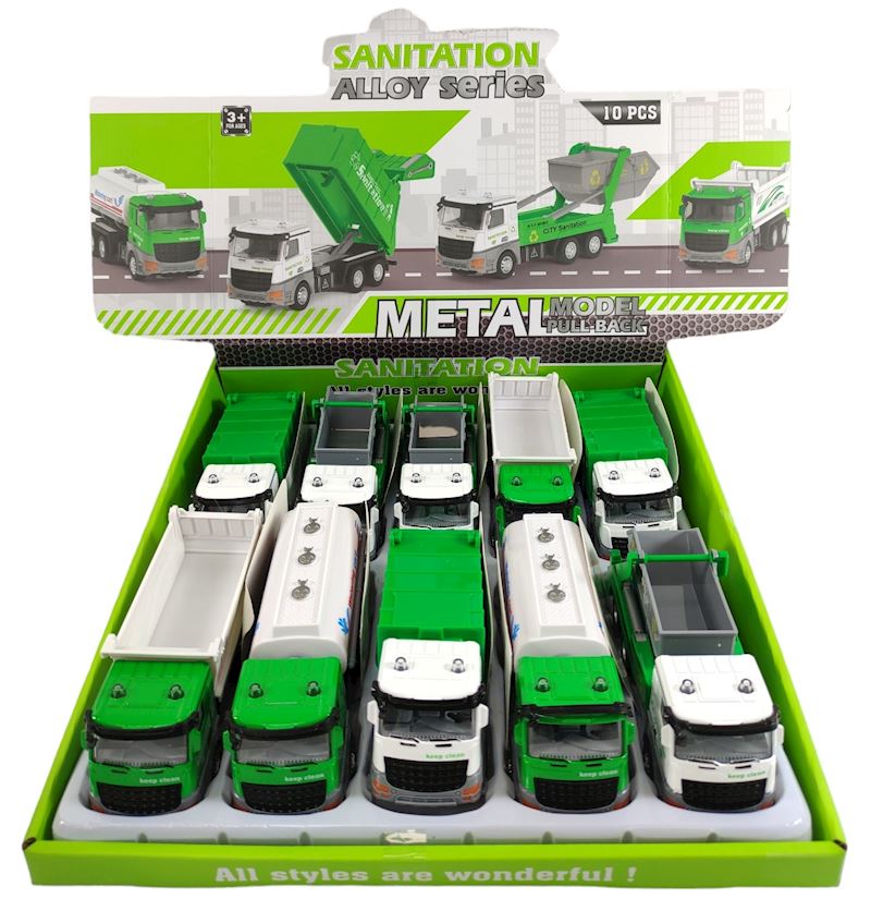 Camion de chantier 4 sort. 14 cm