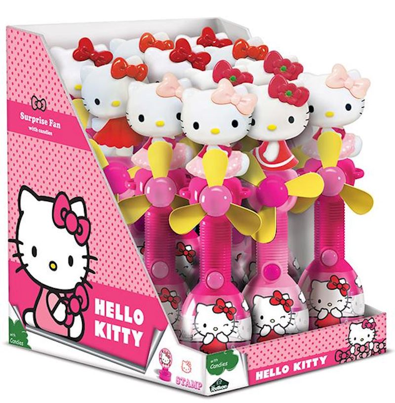 Hello Kitty Surprise Candy Fan mit Stempel (weisse Propeller)