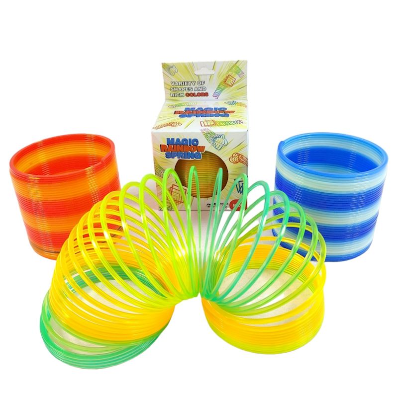 Spirale arc-en-ciel 10 cm 4 couleurs ass.