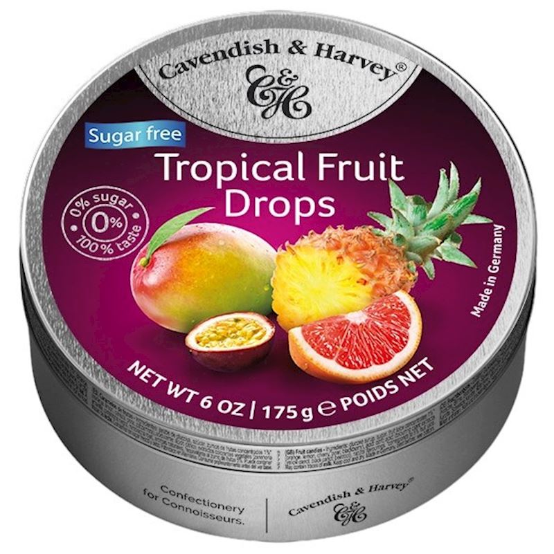 Cavendish & Harvey Boîte Sugar Free Tropical Fruit 175 g