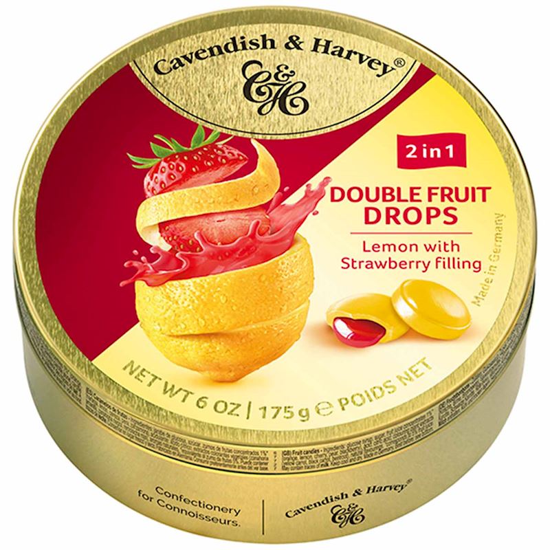 Cavendish & Harvey Dose 175 g Zitrone gefüllt mit Erdbeere