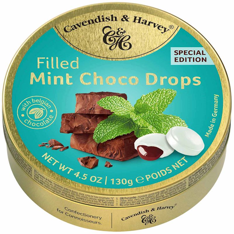 Cavendish & Harvey Mint Choco Drops 130 g