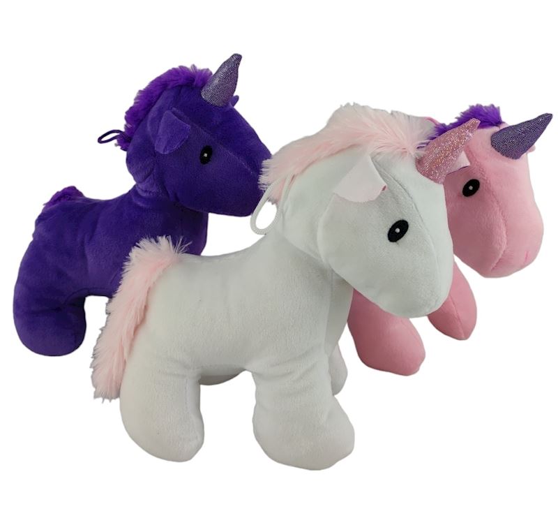 Plüsch Einhorn 20cm 3 Farben sort.