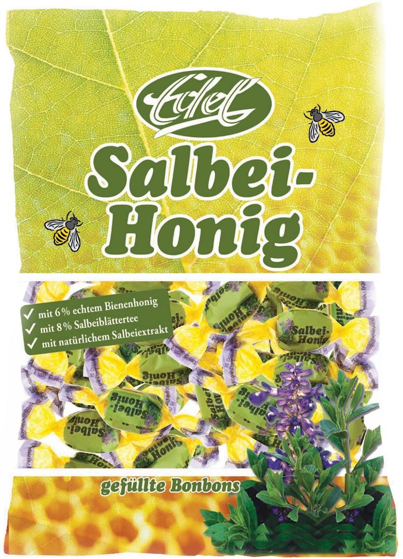 Edel Salbei-Honig Bonbons im Flachbeutel 100 g