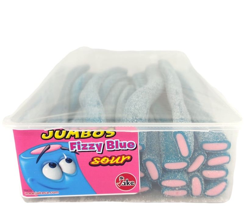 Jake Jumbos Fizzy Blue sour Fruchtgummi 30 Stk kurzes MHD