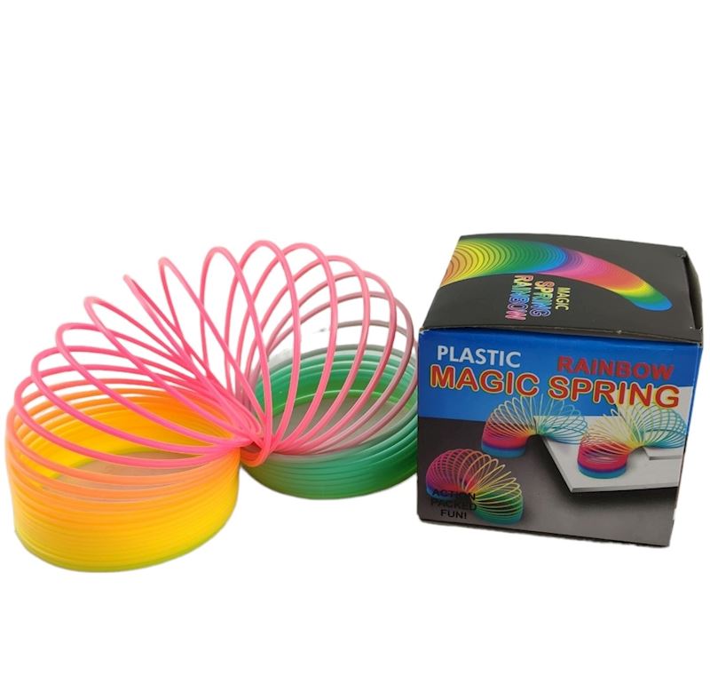 Ressort couleurs arc-en-ciel 7cm