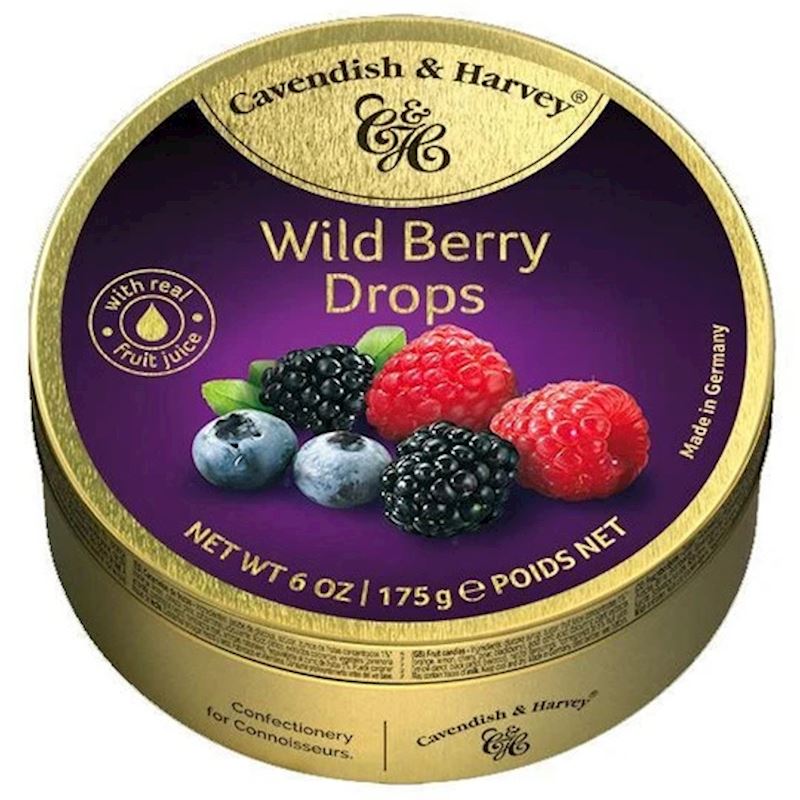 Cavendish & Harvey Boîte Wild Berry Drops 175 g