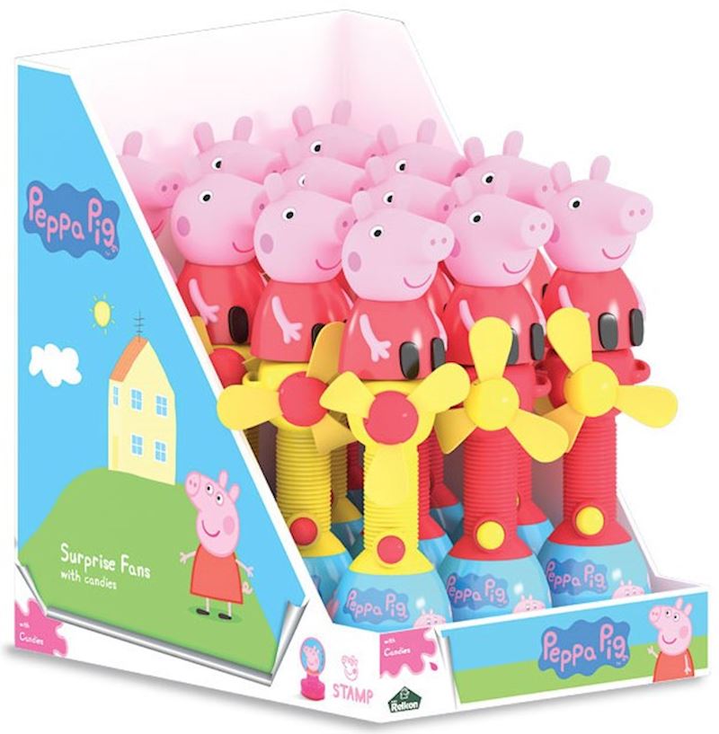 Peppa Pig Surprise Candy Fan mit Stempel 2xsort.