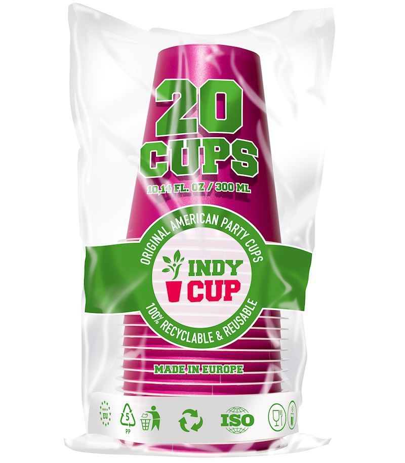 Party-Trinkbecher Pink Cups 300ml, 20 Stk. Bier Pong
