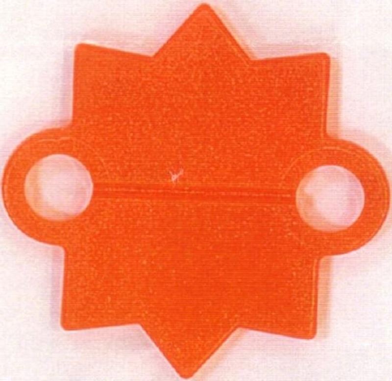 Abschiess-Sterne orange 1000 Stk. im Karton