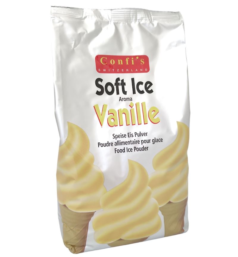 Poudre pour Soft Ice Confi's Arôme de vanille, sac de 1.3 kg