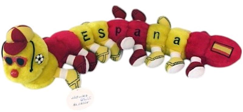 Peluche chenille Espagne 70 cm 