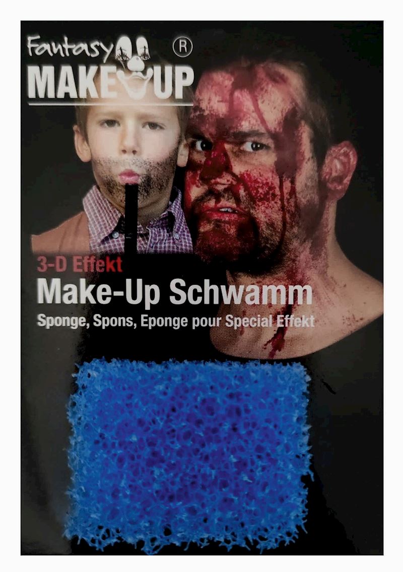 Stoppelschwamm blau für Bart Effekte