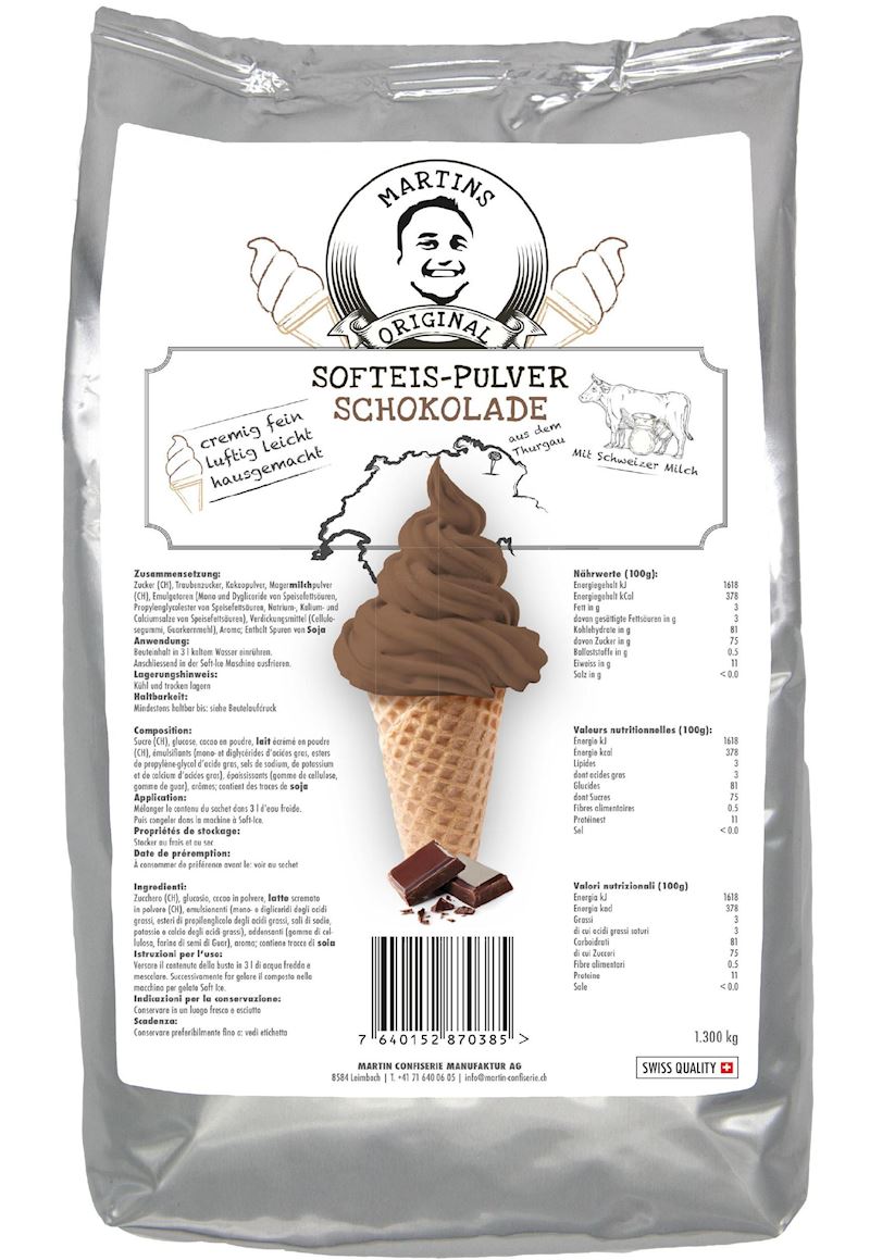 Poudre de glace soft chocolat Sachet de 1,3 kg