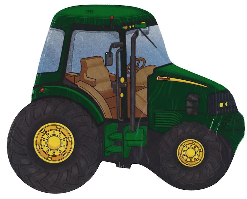Ballon alum. ouvert tracteur vert mini