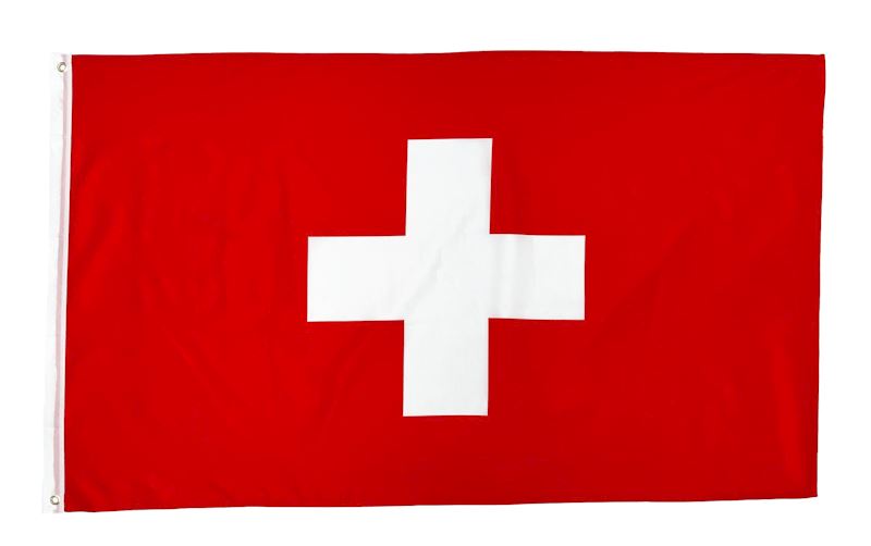 Fahne Schweiz 60x90 cm mit Ösen