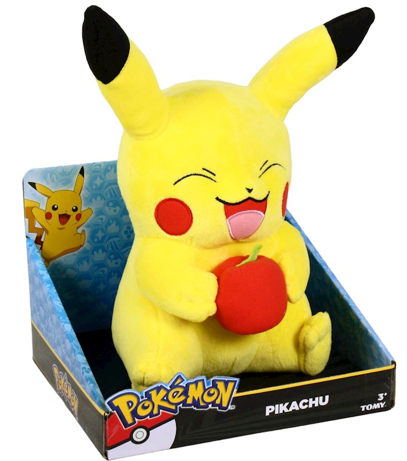 Plüsch Pokémon Pikachu mit Apfel 29 cm