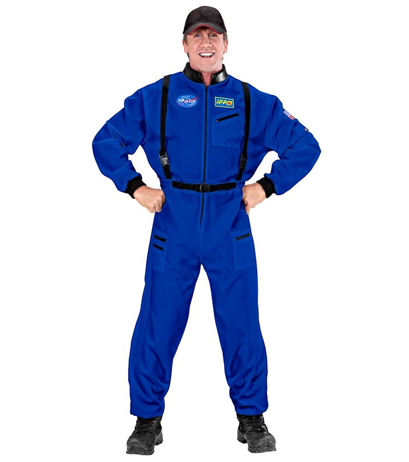 Costume astronaut taille XL combinaison spatiale, bleu