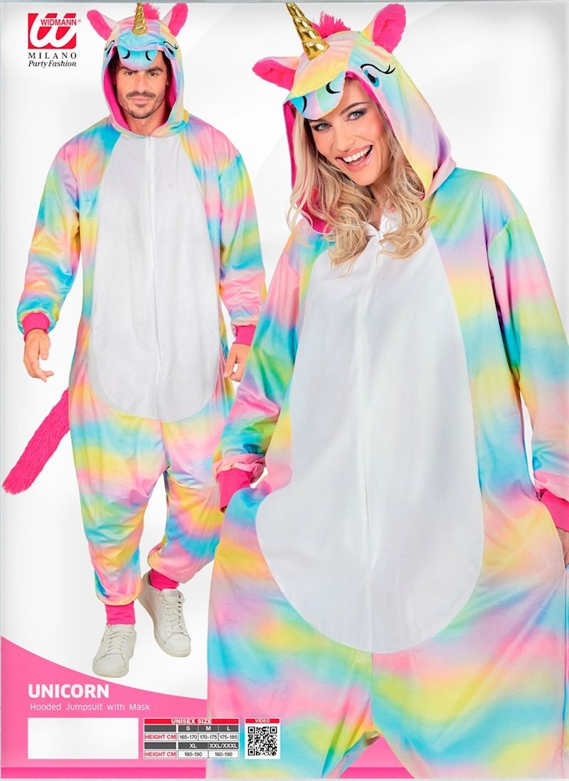 Kostüm Plüsch Einhorn Overall Grösse XXL