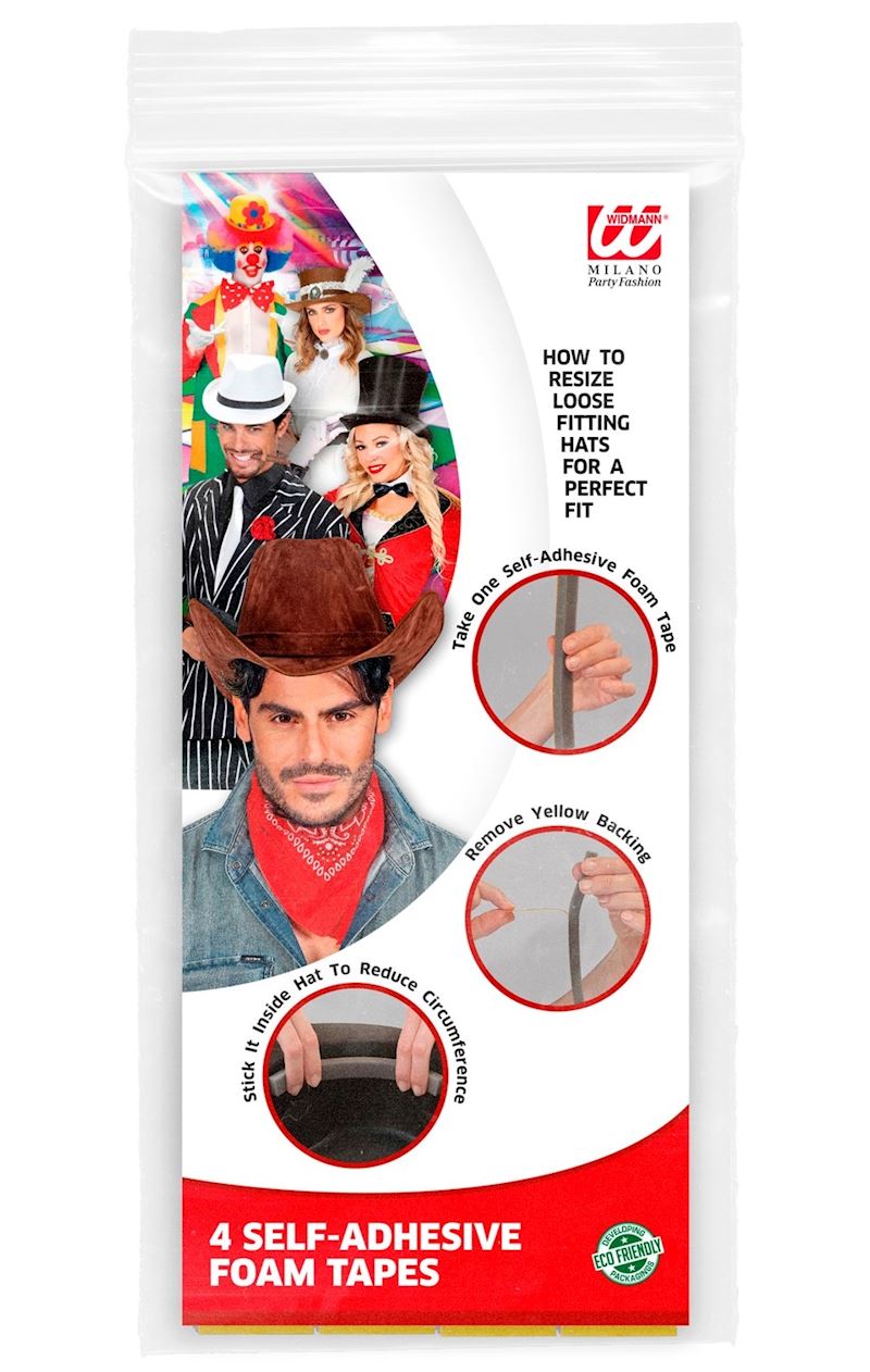 Schaumstoffstreifen 4 Stk. klebend zum fixieren von Hüte