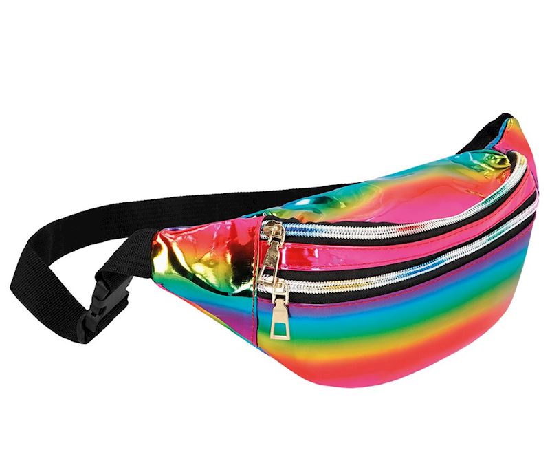 Hüfttasche Holo regenbogenfarbig