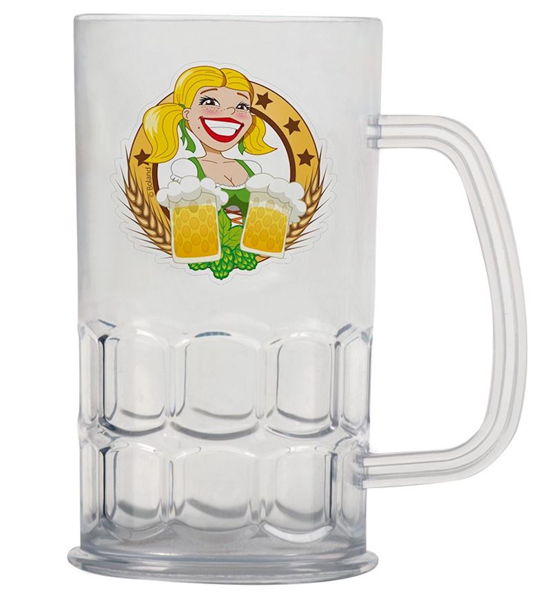 Bierhumpen Bierfest 14 cm 4 dl aus Kunststoff