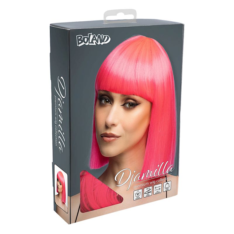 Perücke Djamilla Bob pink hochwertige Qualität