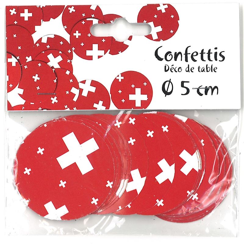 Confettis pour la décoration de table, Suisse 50 pcs.