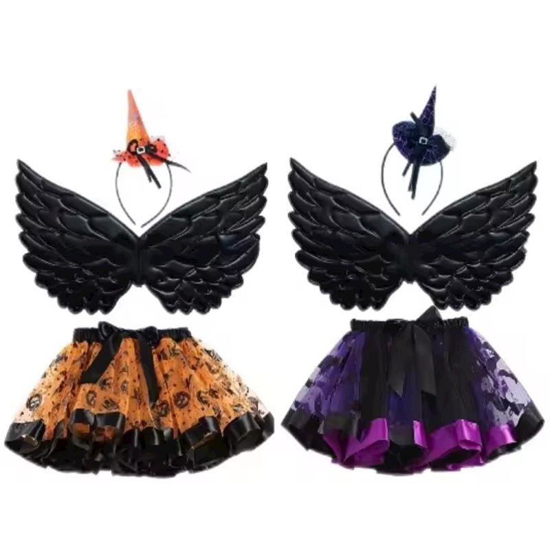 Costume Halloween tiare, aile tut, 2 ass.