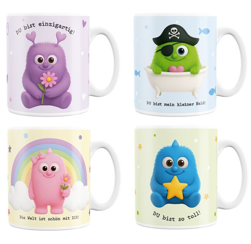 Tasse Courage, 4 ass 300 ml 