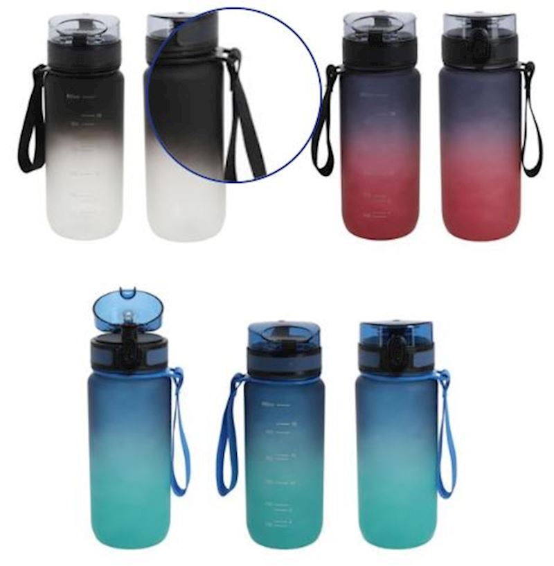 Sport Trinkflasche 650 ml 3 Farben PP PET PC