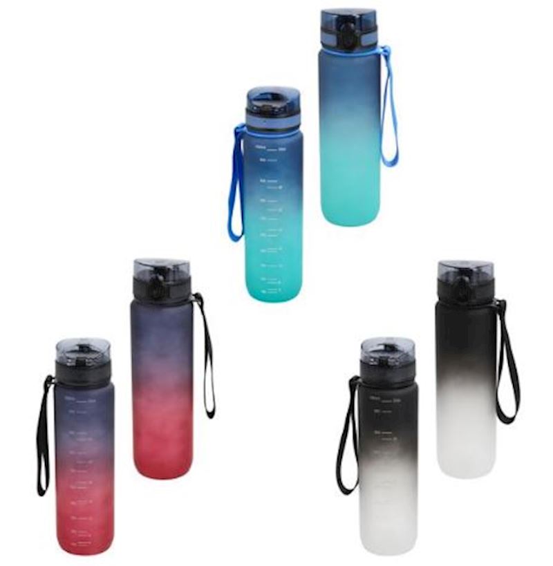 Sport Trinkflasche 1000 ml 3 Farben PP PET  PC