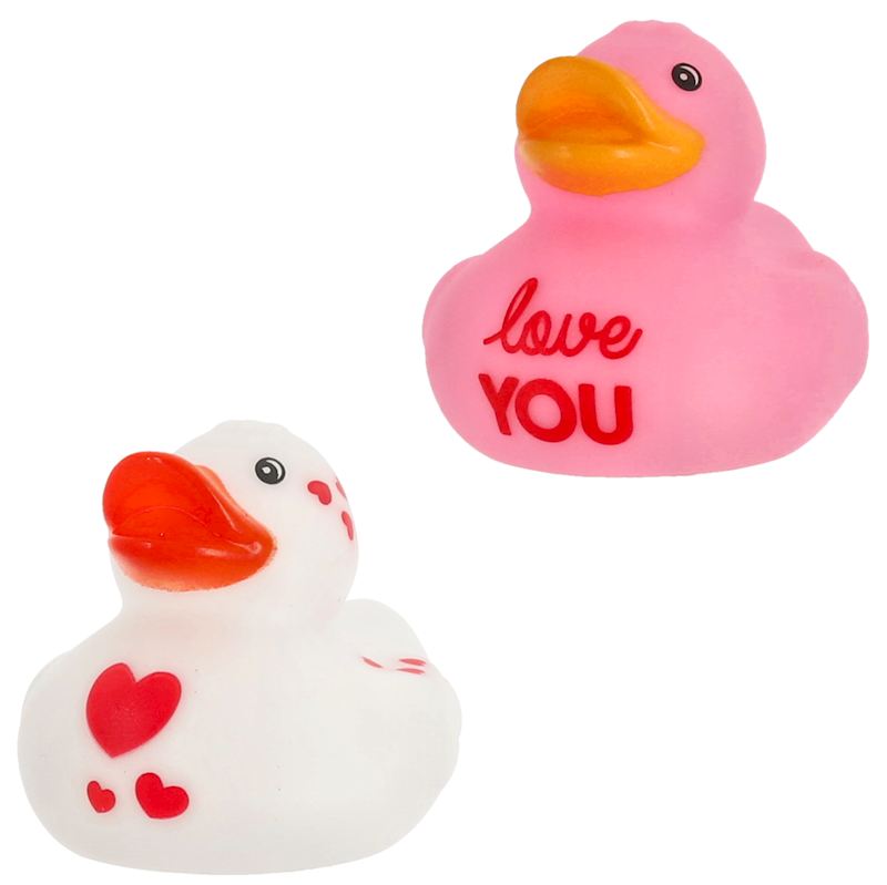 Badeente Love 6 cm 2 sort. 