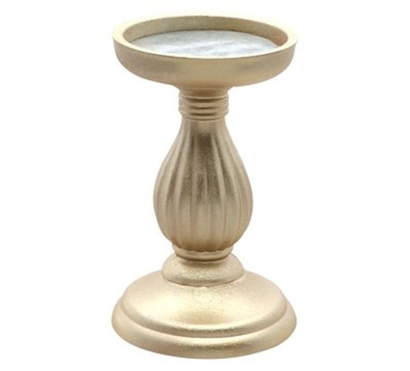 Bougeoir boix or 10.5x17 cm 